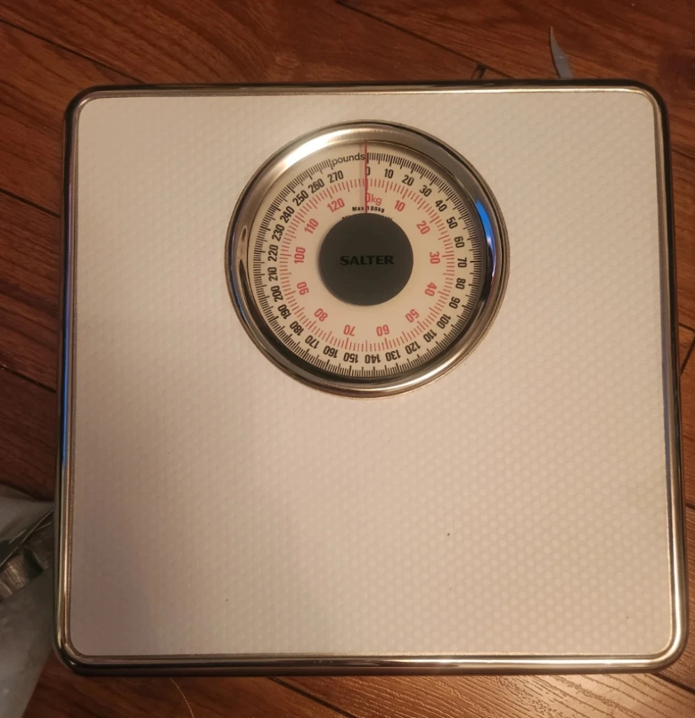 Salter White Mechanical Bathroom Scale