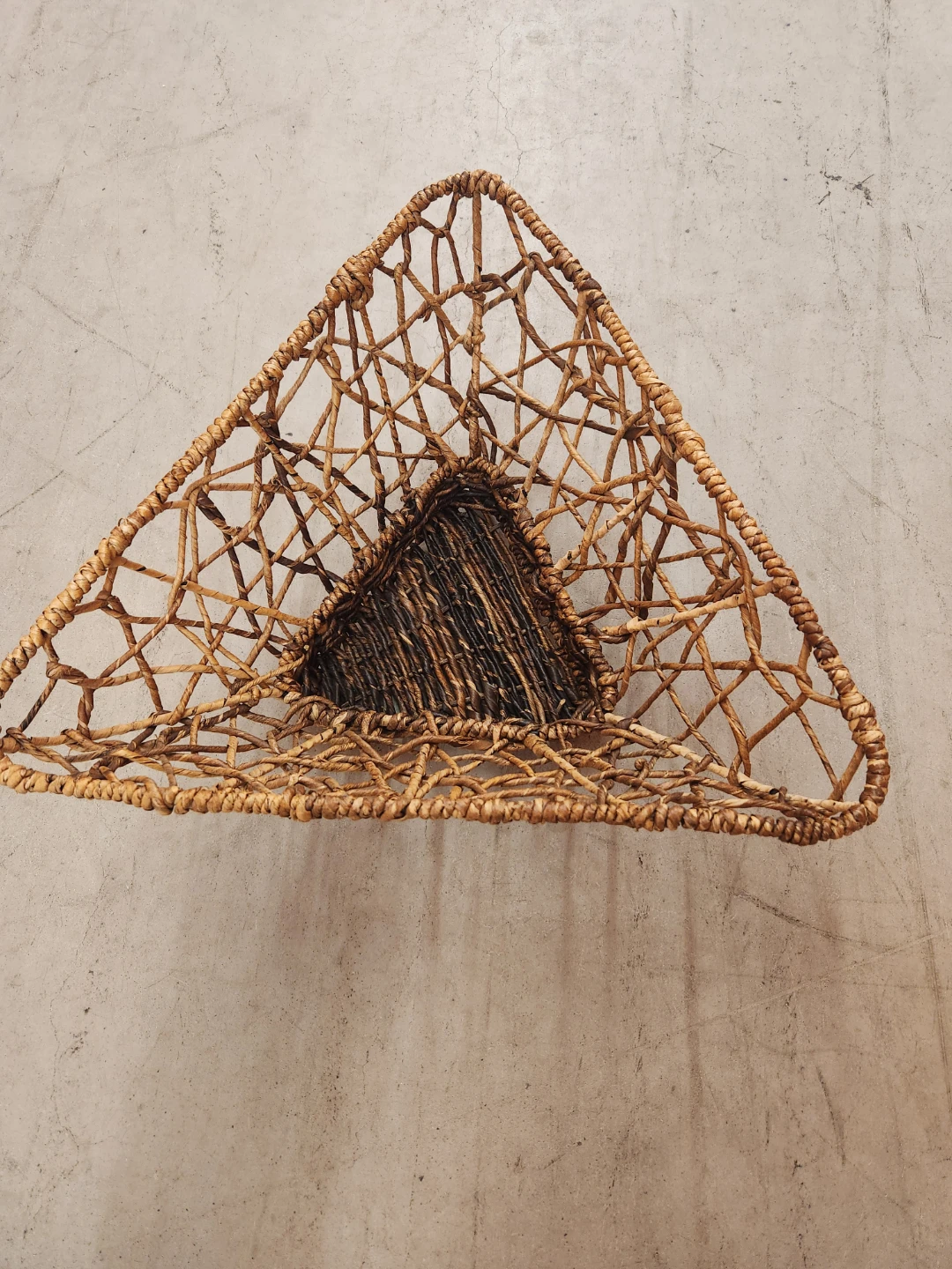 Woven Triangular Basket