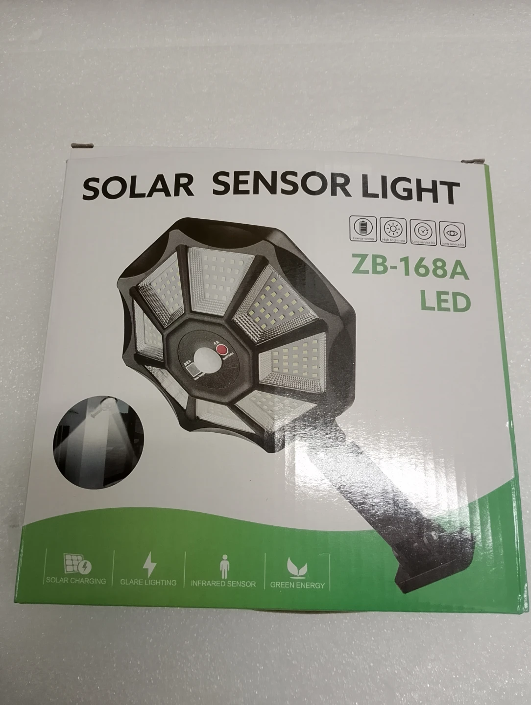 BNIB!!!Solar Sensor Light ZB-168A LED