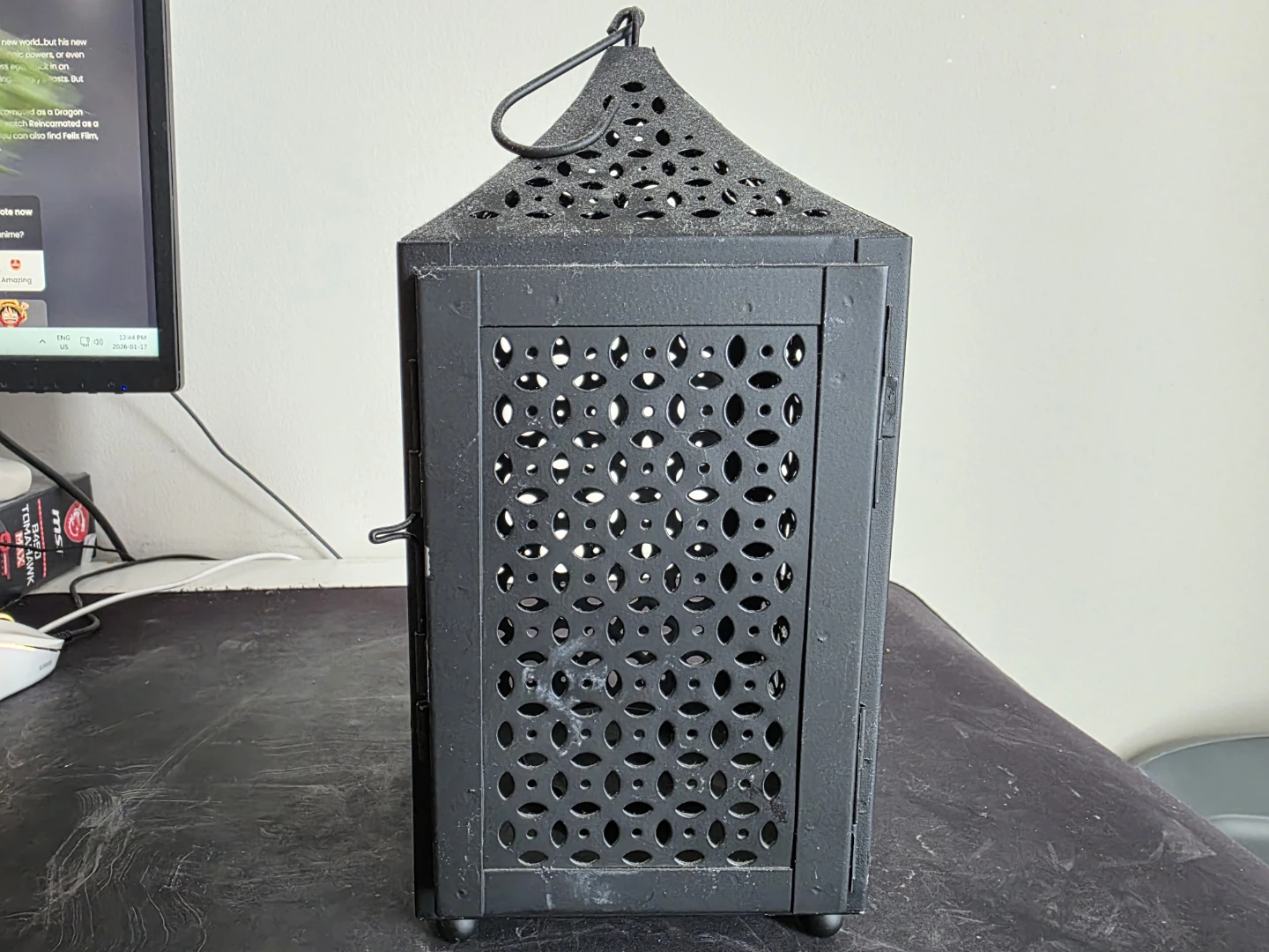 IKEA Black Metal Candle Lantern