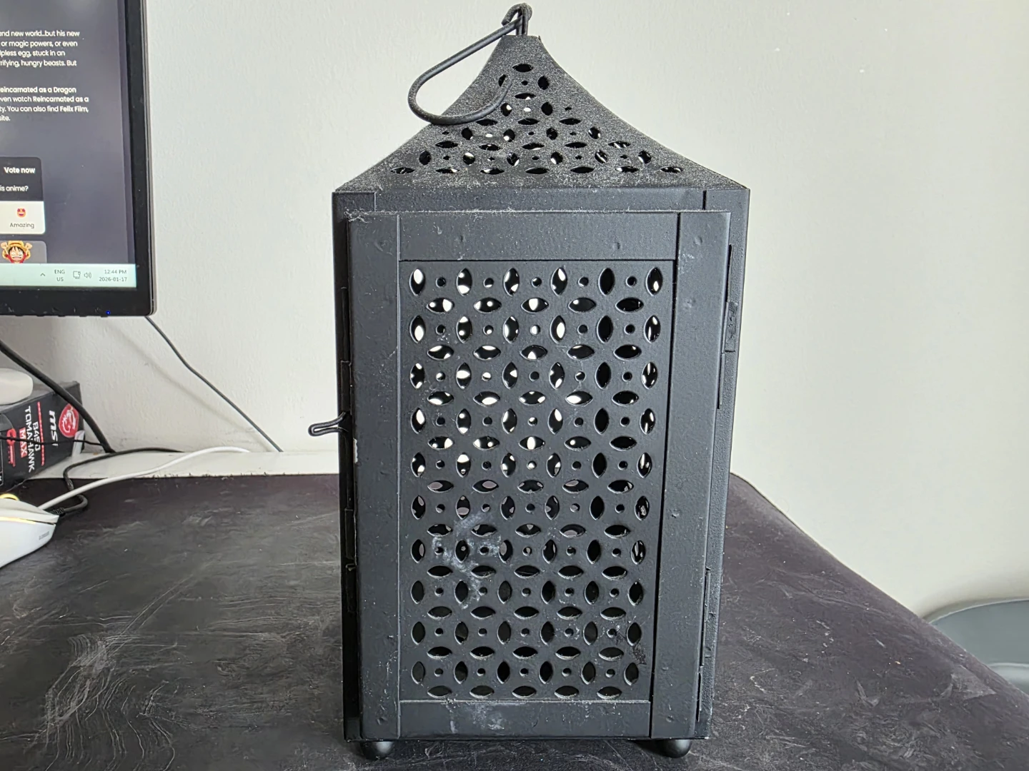 IKEA Black Metal Candle Lantern - photo 4