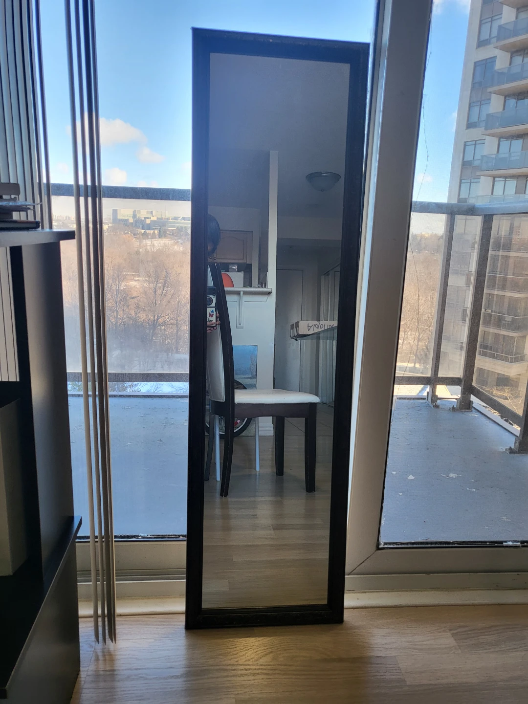 Full-Length Floor Mirror with Dark Frame 🏒 - photo 2