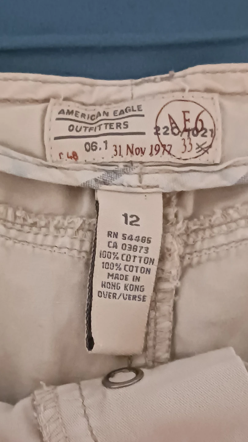 American Eagle Outfitters Tan Ruffle Denim Skirt - Size 12 - photo 3