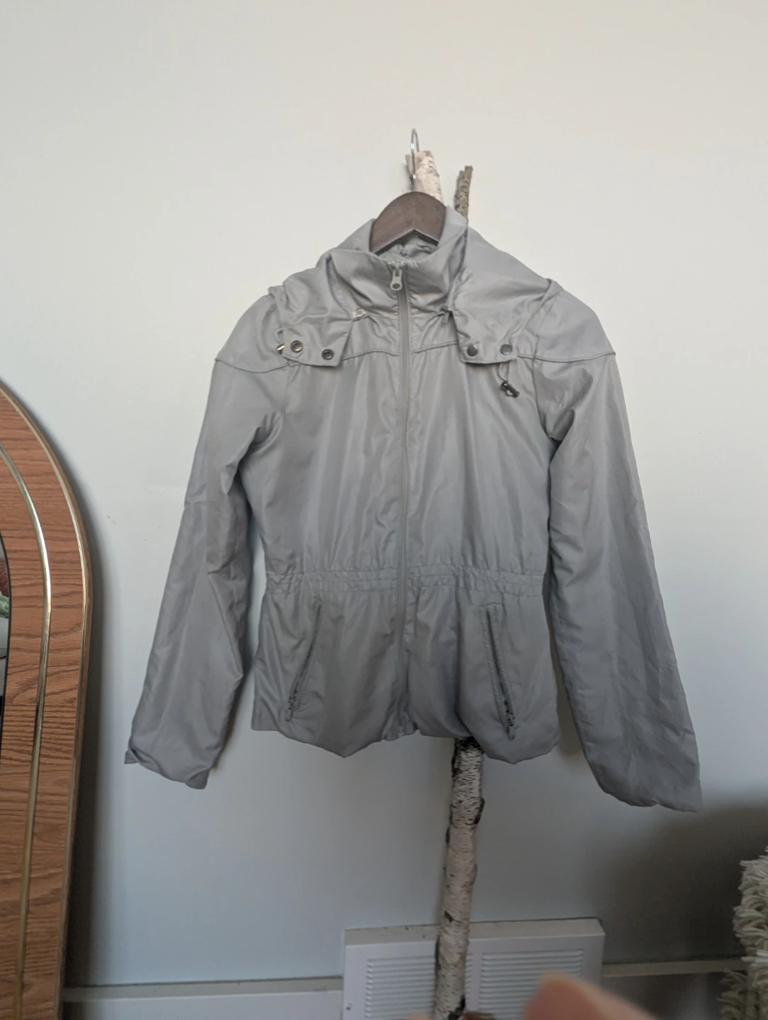 Grey Windbreaker