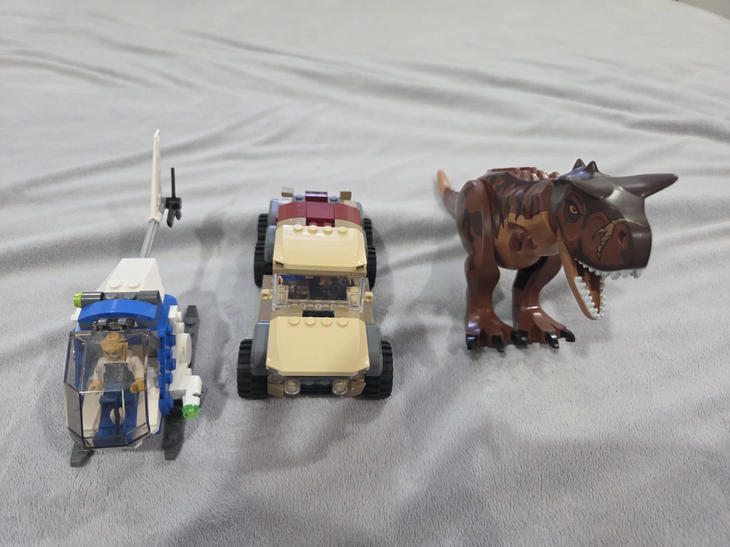 LEGO Jurassic World Helicopter, Truck, and Dinosaur Set