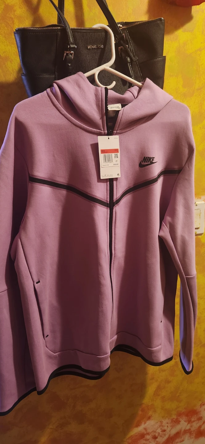 Nike Tech Fleece Full-Zip Hoodie Purple - photo 2