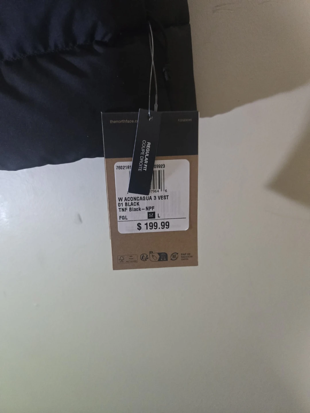 The North Face Aconcagua 3 Vest - Black, Size L - photo 2
