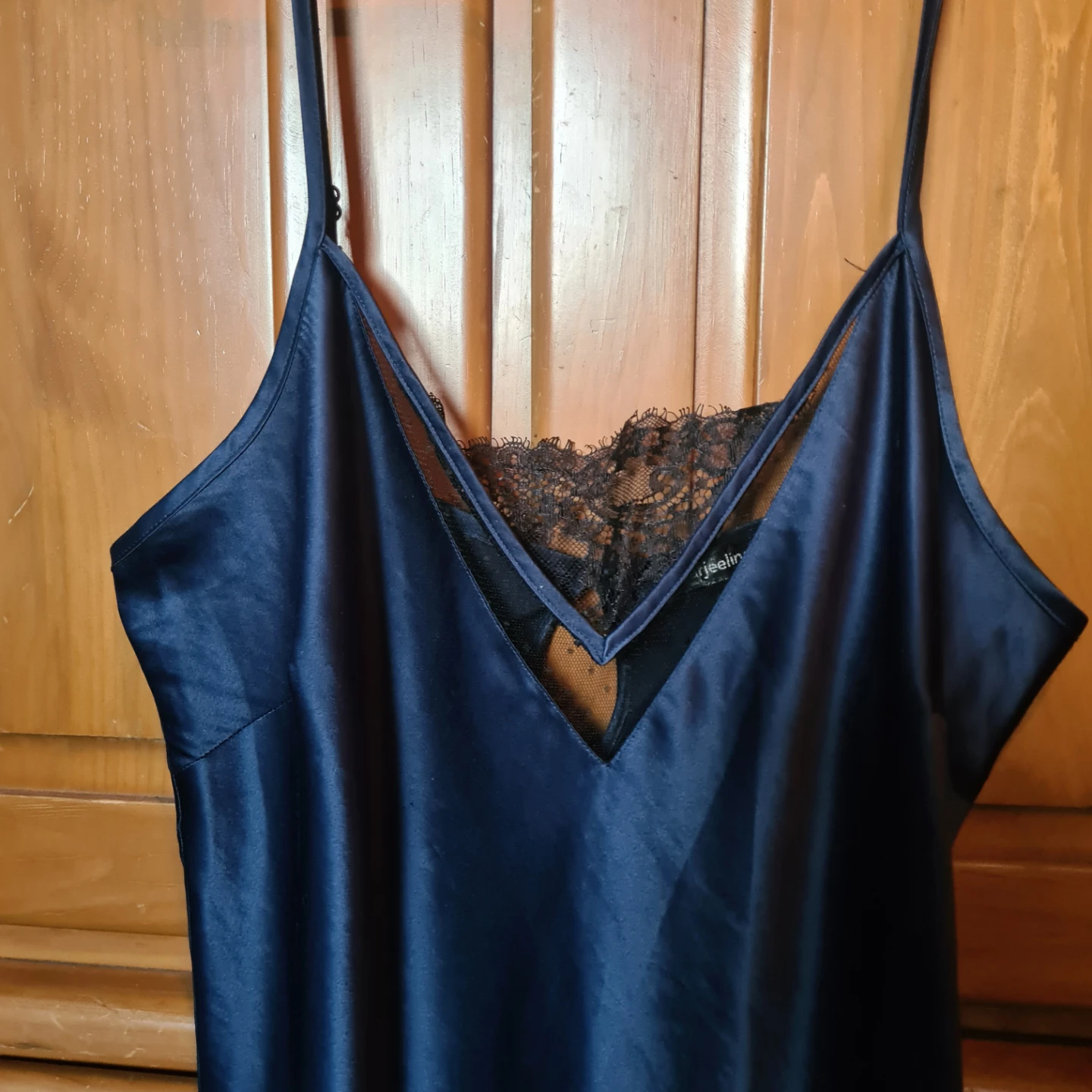 Darjeeling Blue Satin Nightgown Size 42 - photo 2