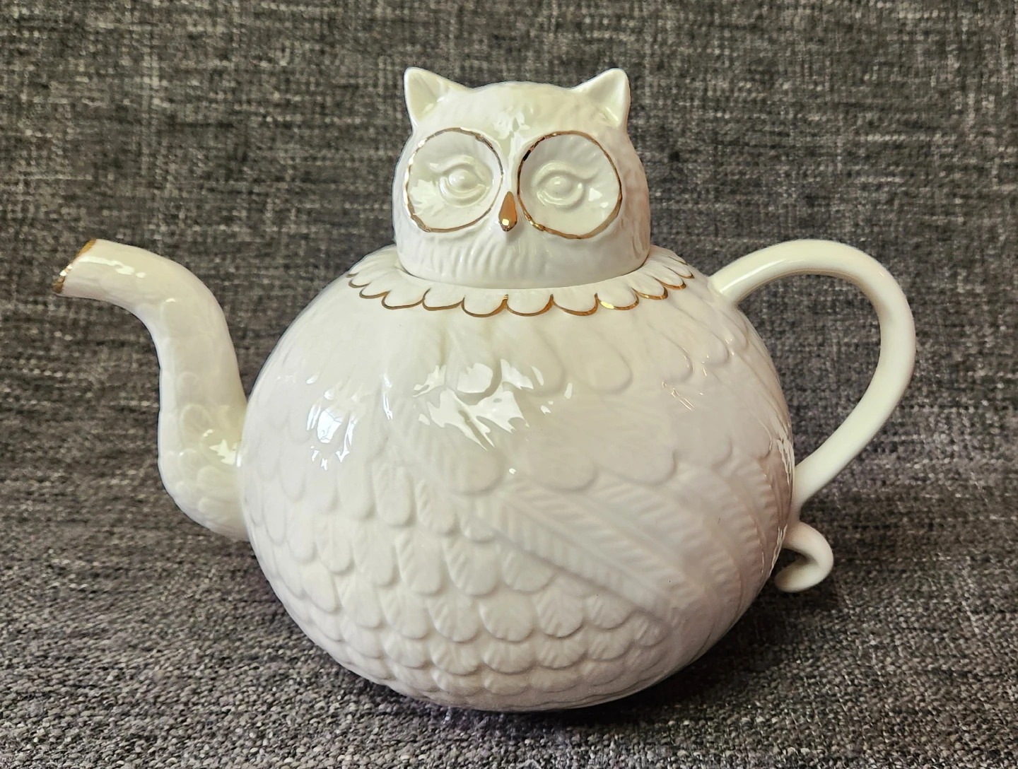 Anthropologie Wild Masquerade Owl Teapot