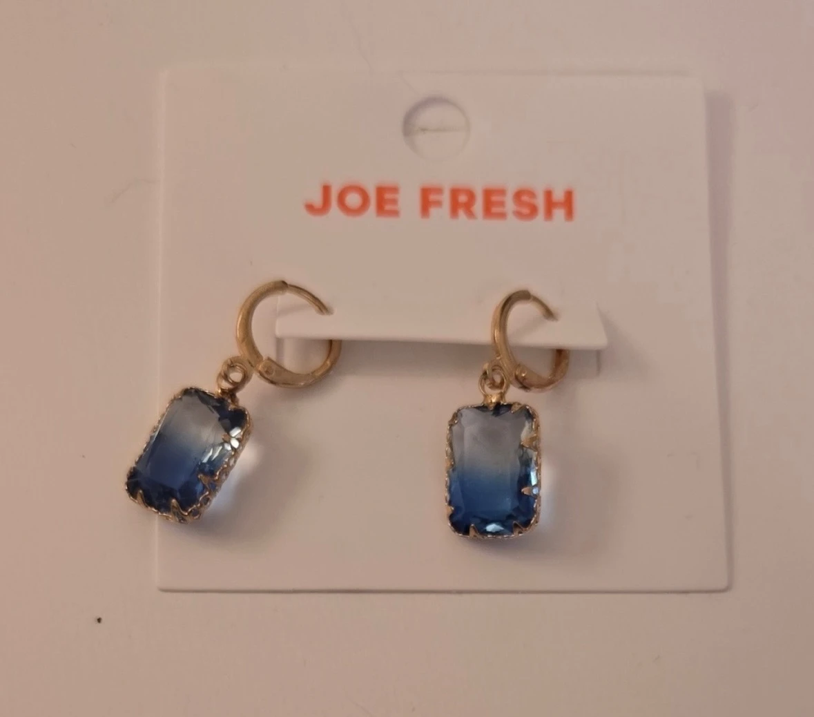 Joe Fresh Blue Stone Earrings - New