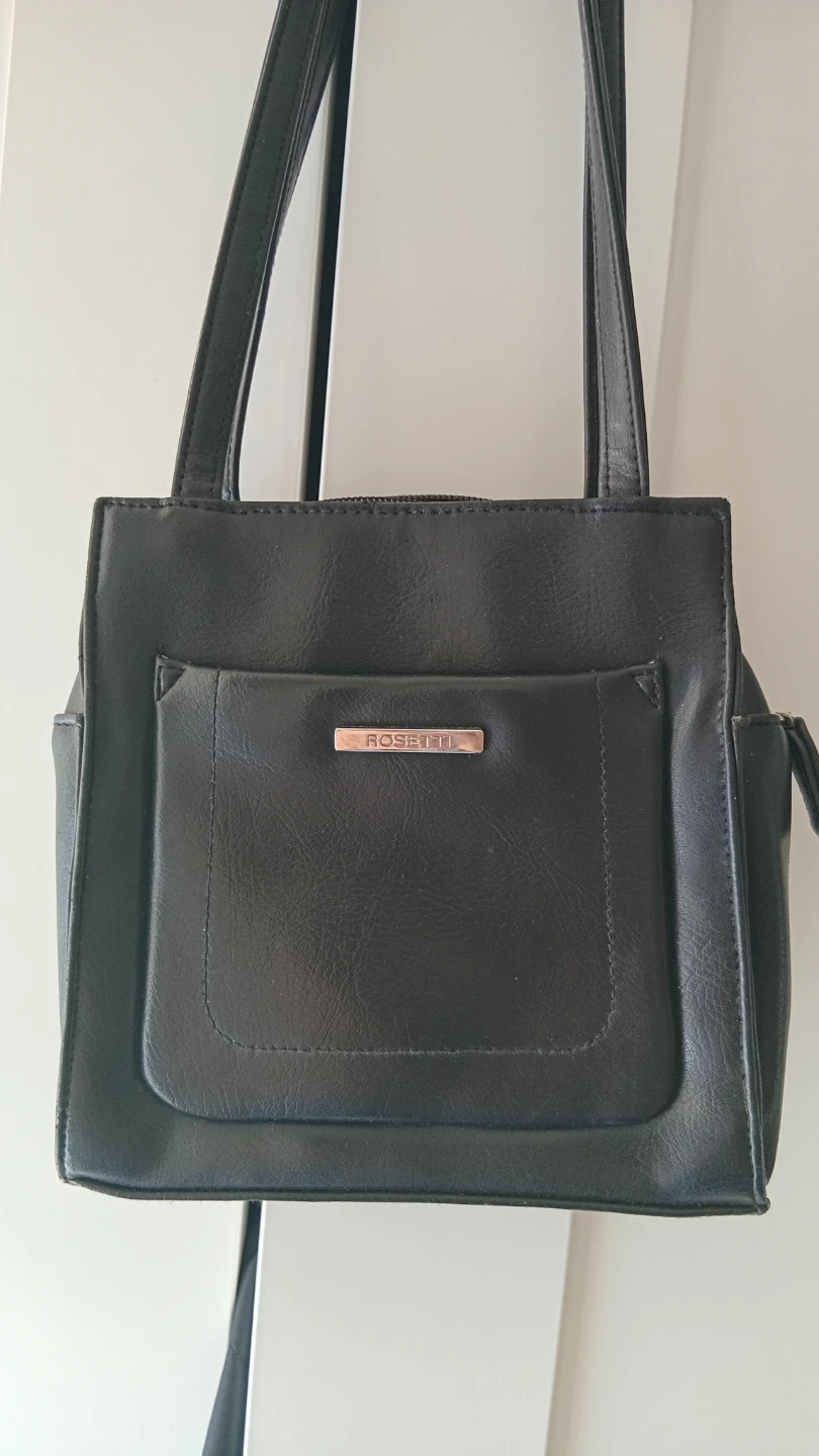Rosetti Black Faux Leather Shoulder Bag - photo 2