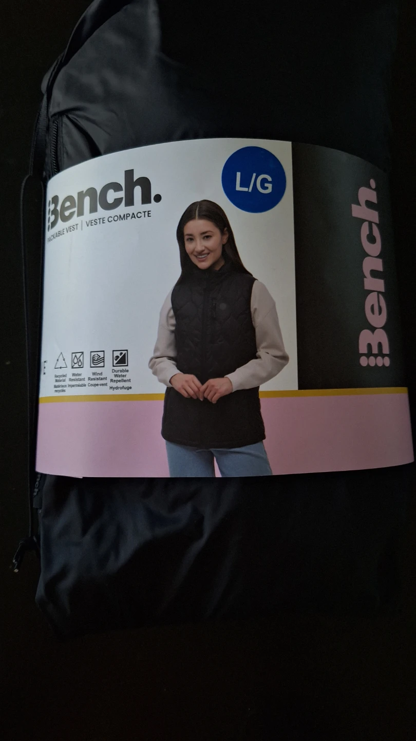 Bench. Packable Vest - Size L/G