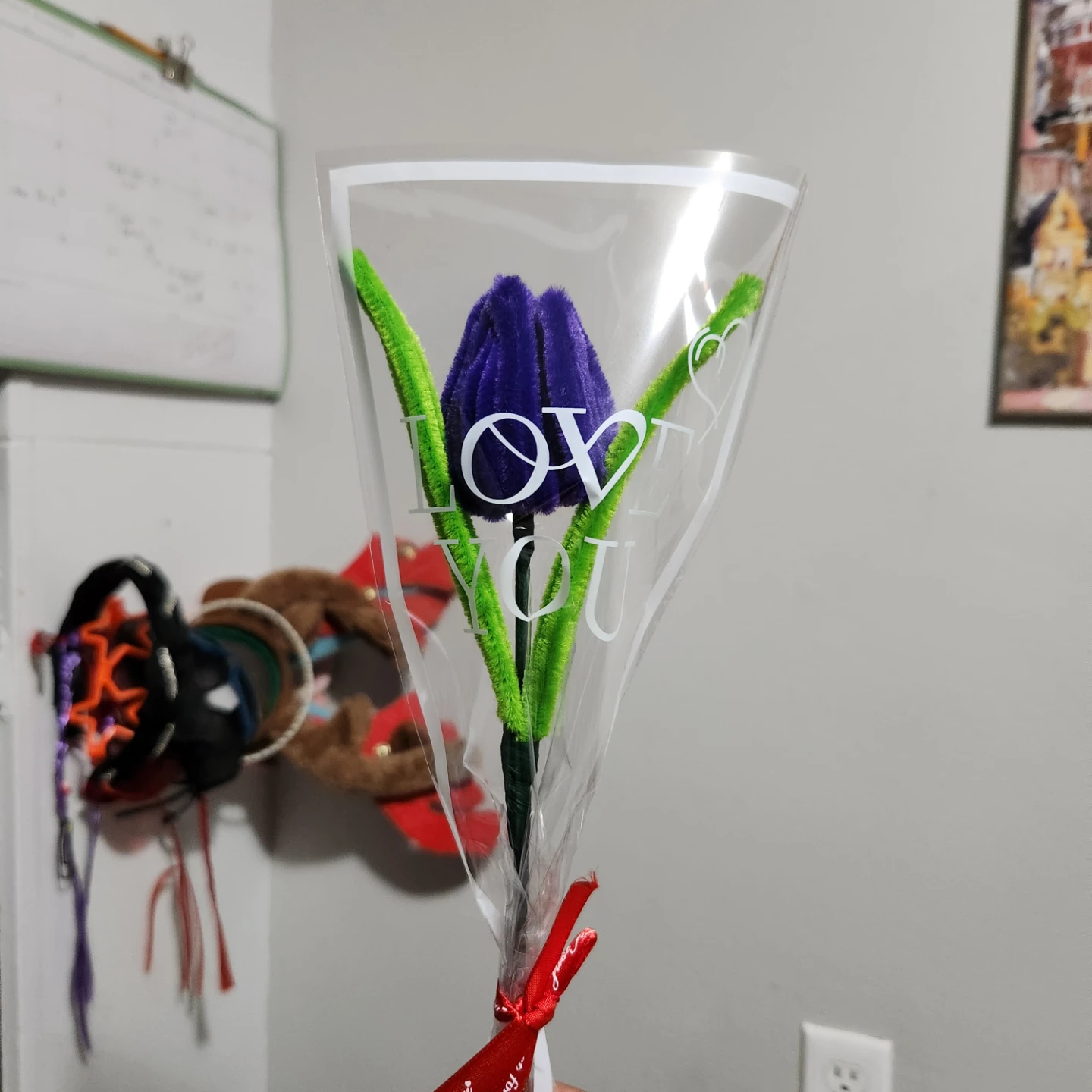 For Valentines Handmade Pipe Cleaner Tulip Flowers - photo 3