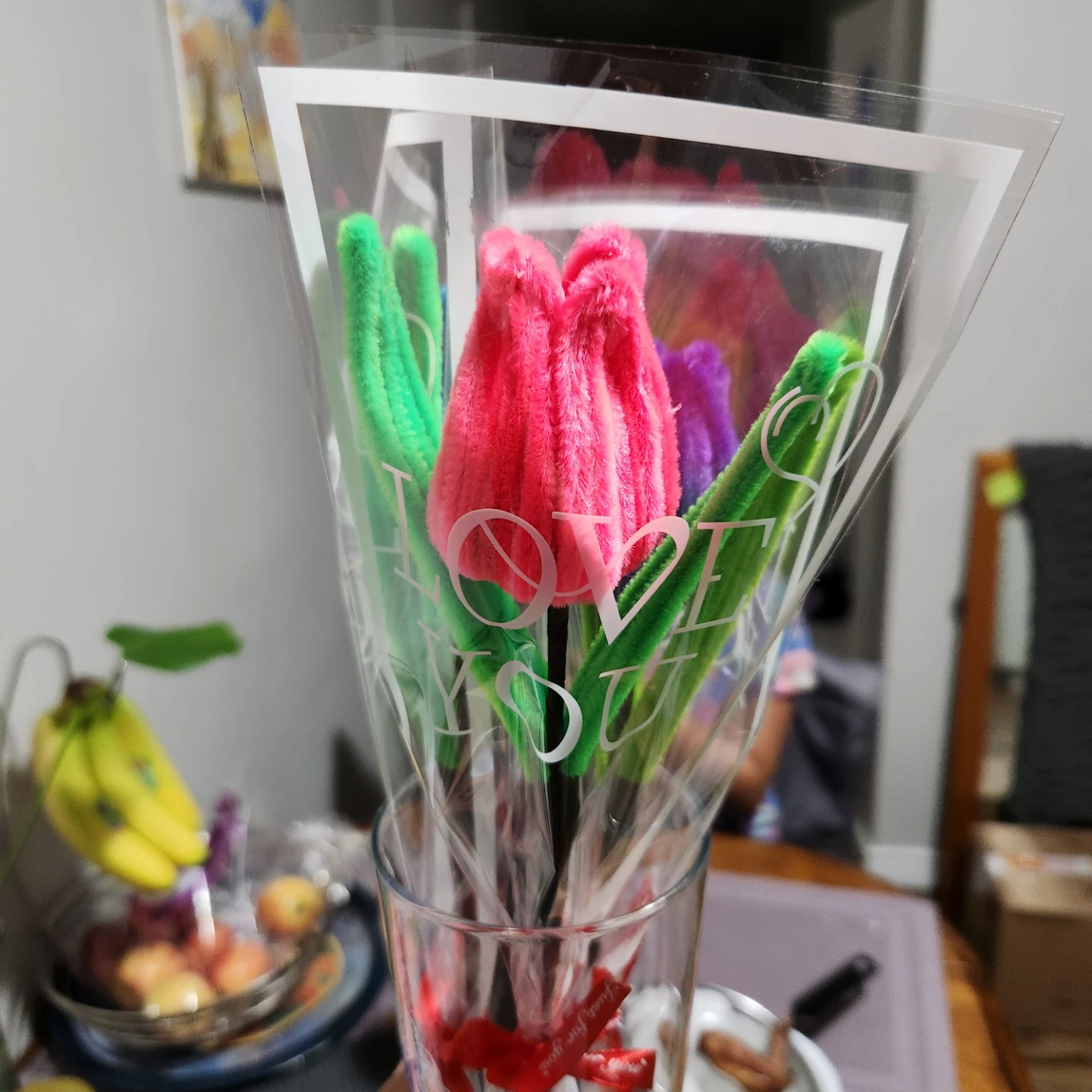 For Valentines Handmade Pipe Cleaner Tulip Flowers - photo 5