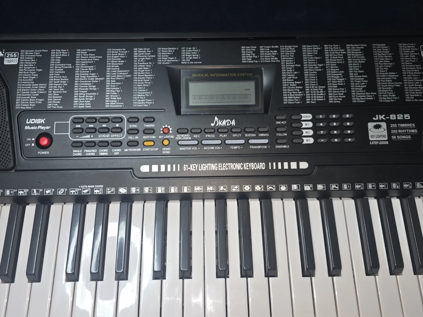 Jinda JK-825 61-Key Electronic Keyboard - photo 2