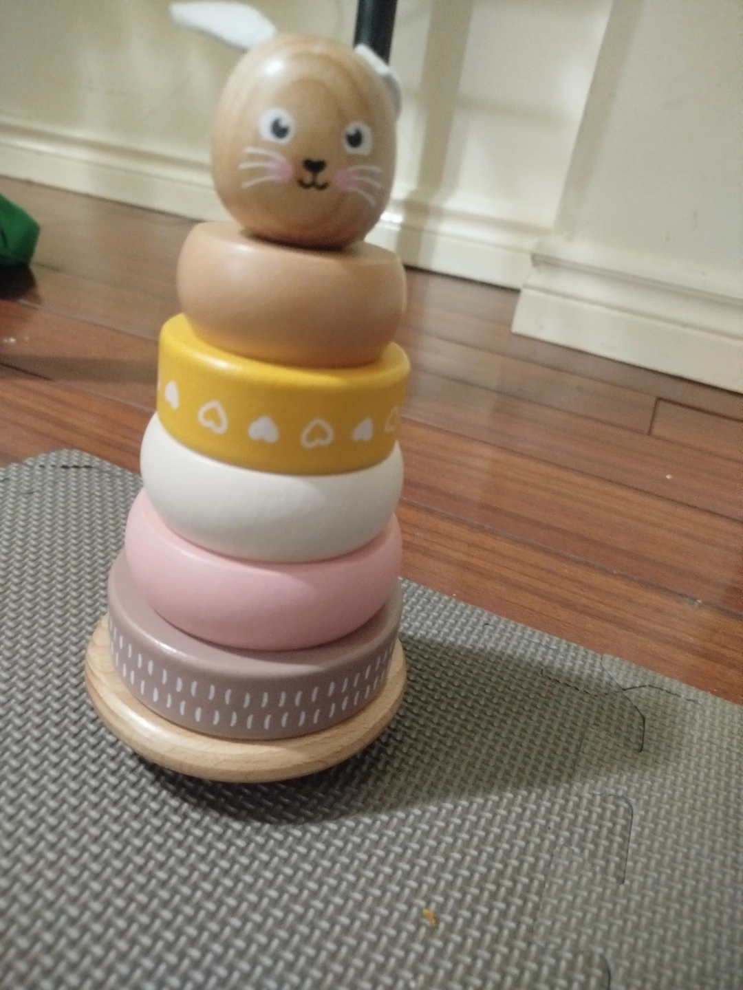 Wooden Bunny Stacking Toy