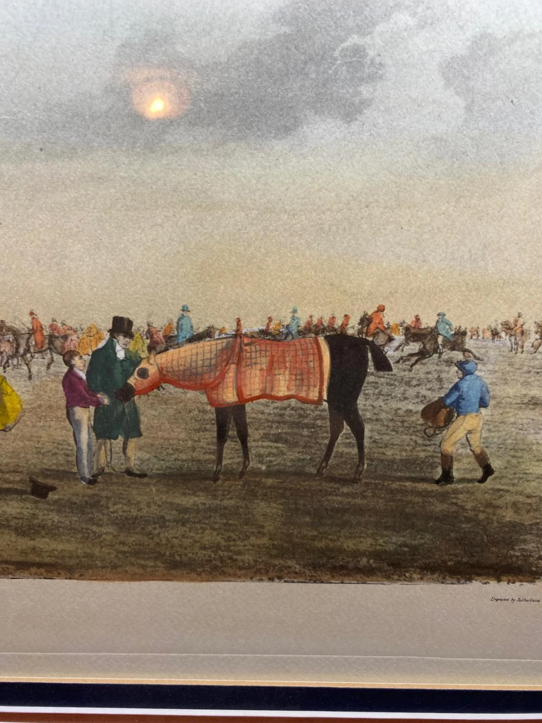 Framed Ascot Heath 'Preparing to Start' Print - photo 4