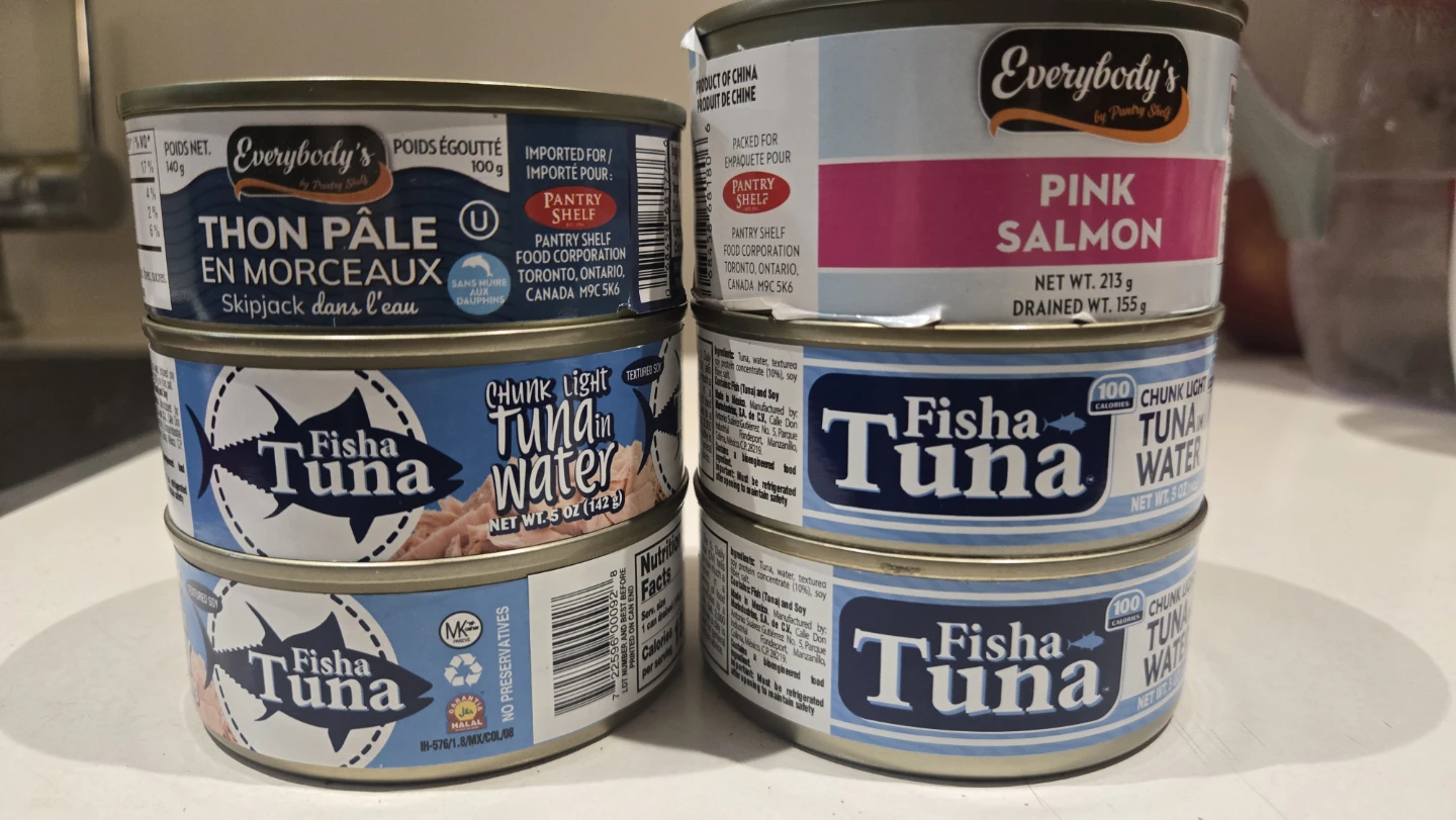 All 6 Canned Tuna and Salmon
