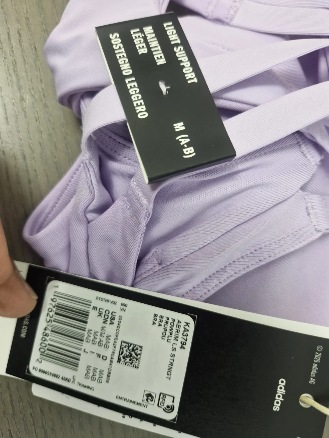 Adidas Aeroknit Light-Support Sports Bra - Size M - photo 2