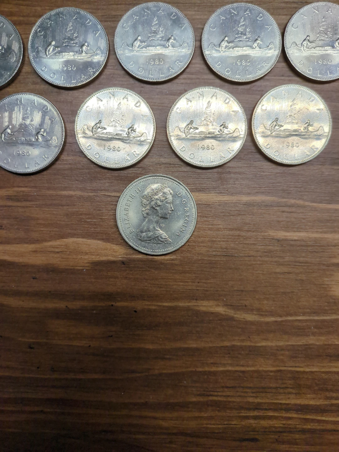 1980 Canadian Dollar Coins - photo 3