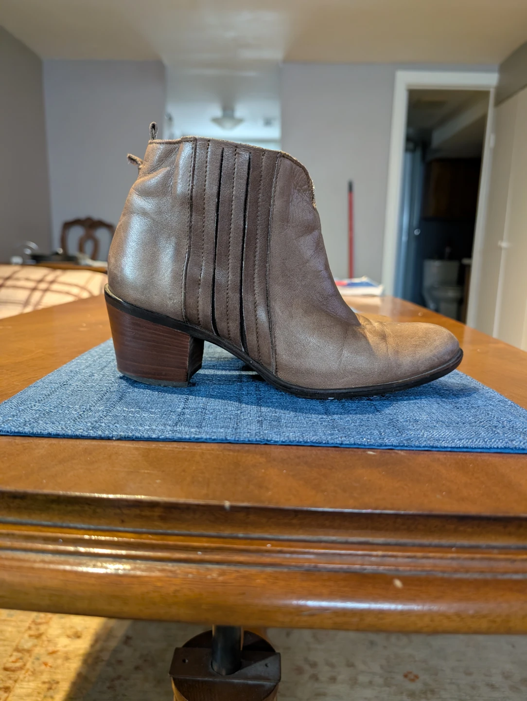 Brown Leather Ankle Boots - photo 2