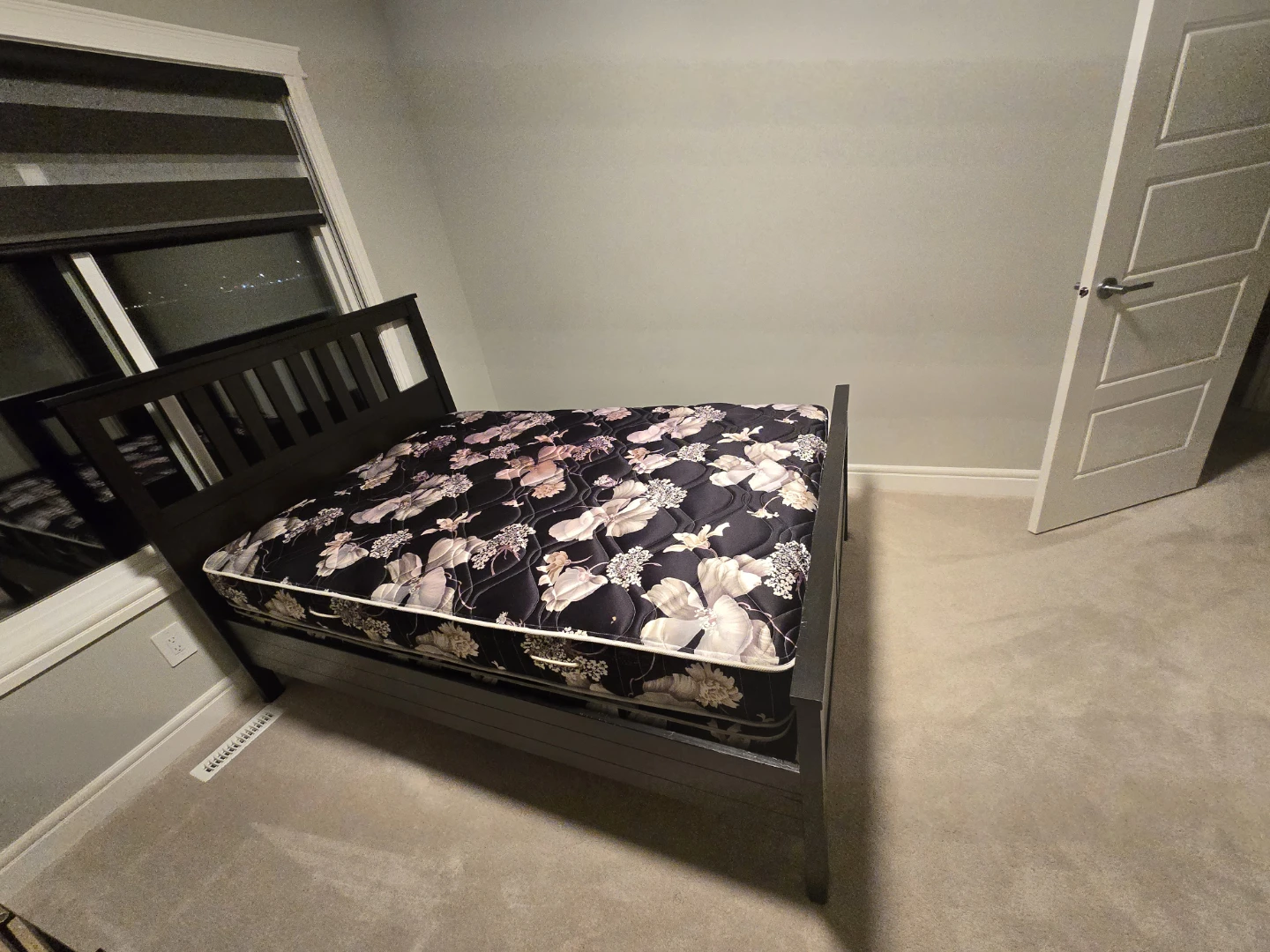Dark Brown Double Bed Frame