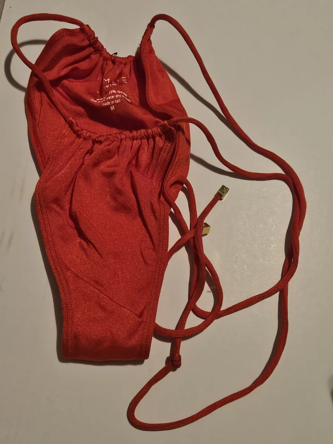 Sommer Swim Red Bikini Bottoms - Size M