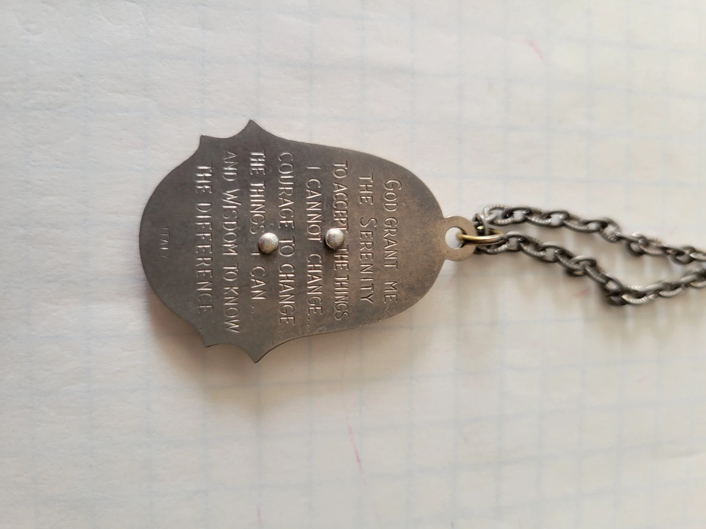 Serenity Prayer Necklace - photo 2