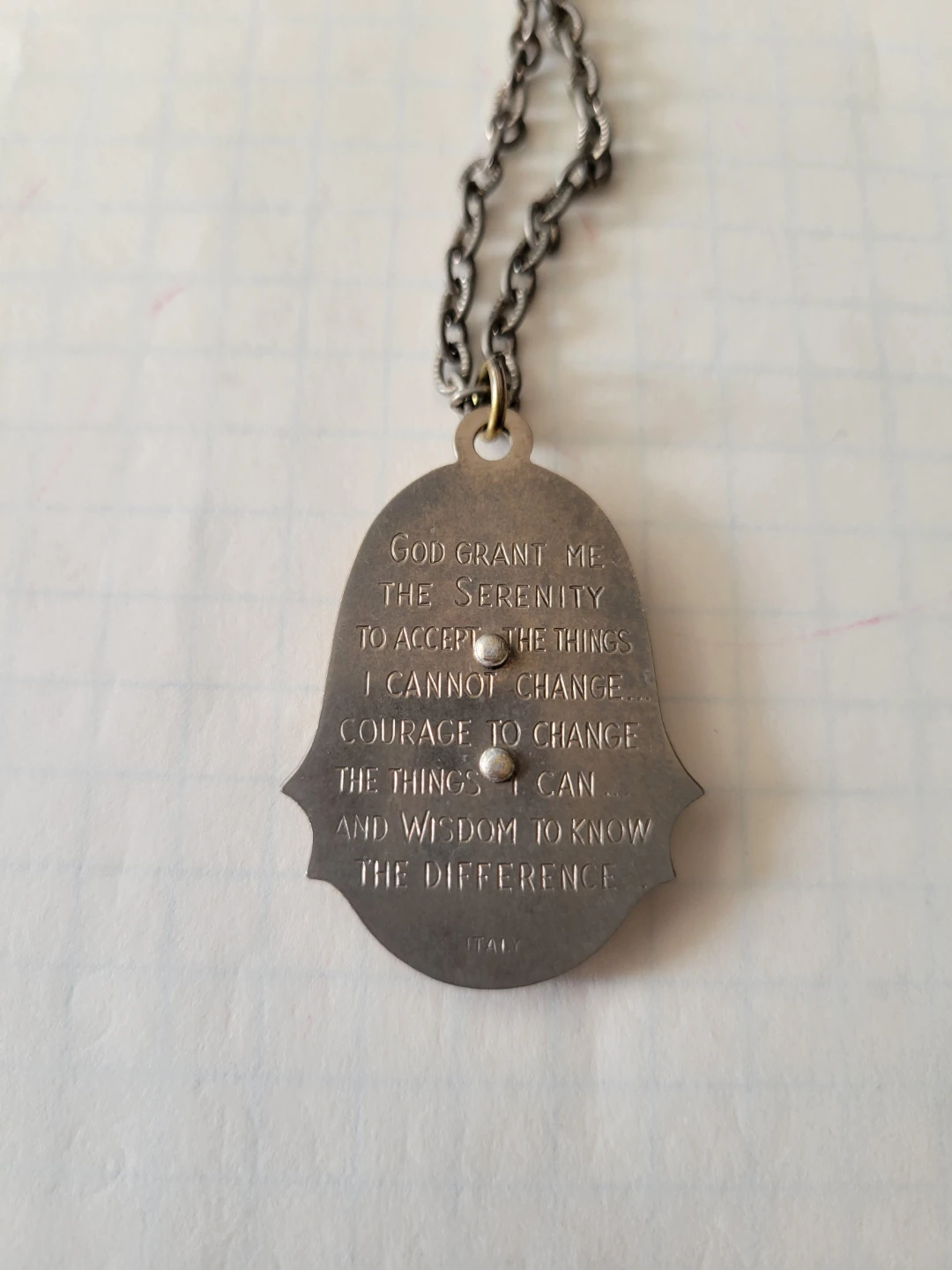 Serenity Prayer Necklace - photo 3