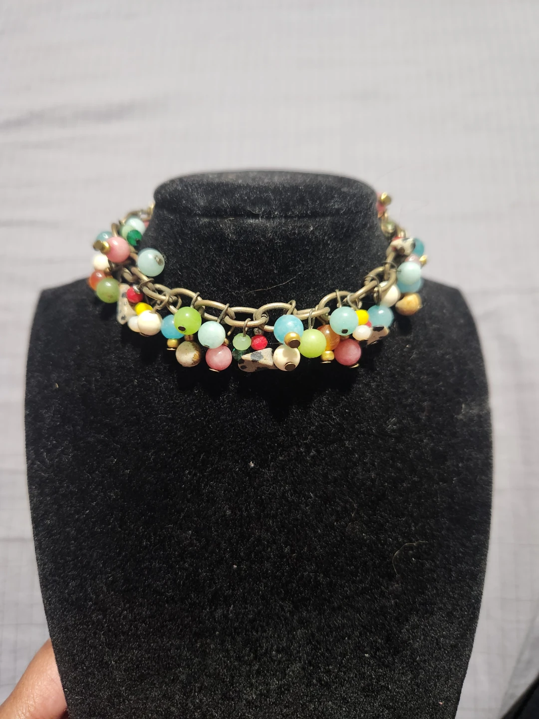 Multi-Color Beaded Charm Bracelet - photo 2