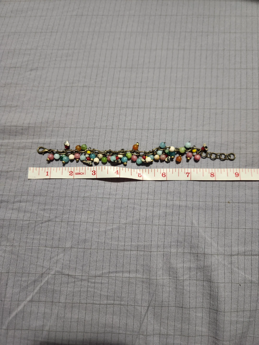 Multi-Color Beaded Charm Bracelet - photo 3