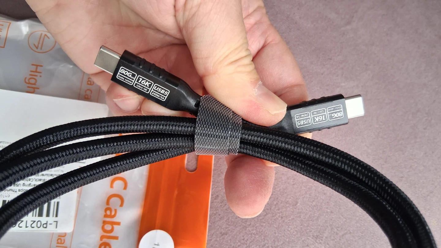 Thunderbolt 5 USB 5 Cable Fast Charging Data 16K@60Hz 80Gbps - photo 2