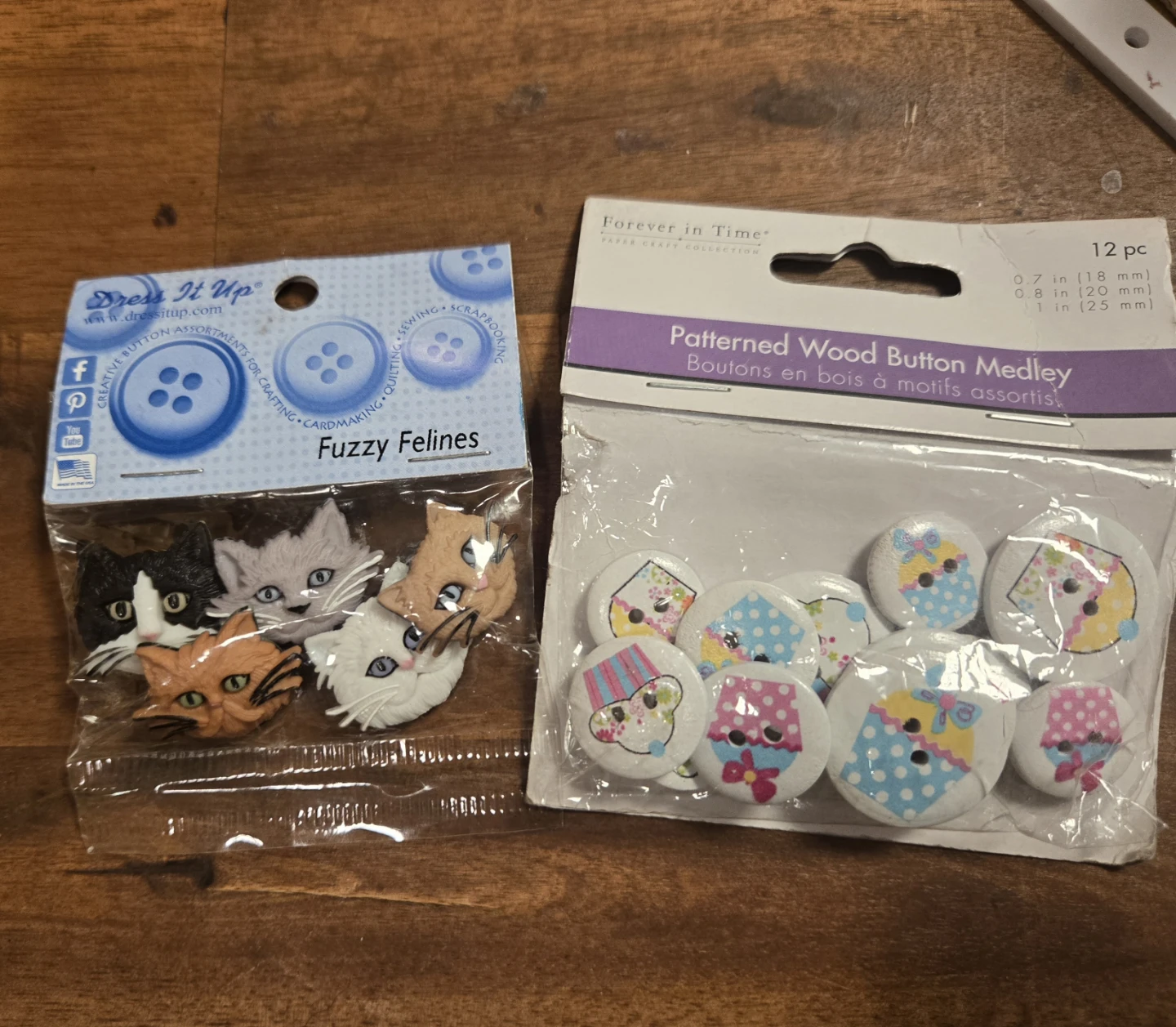 Dress It Up & Forever in Time Button Sets