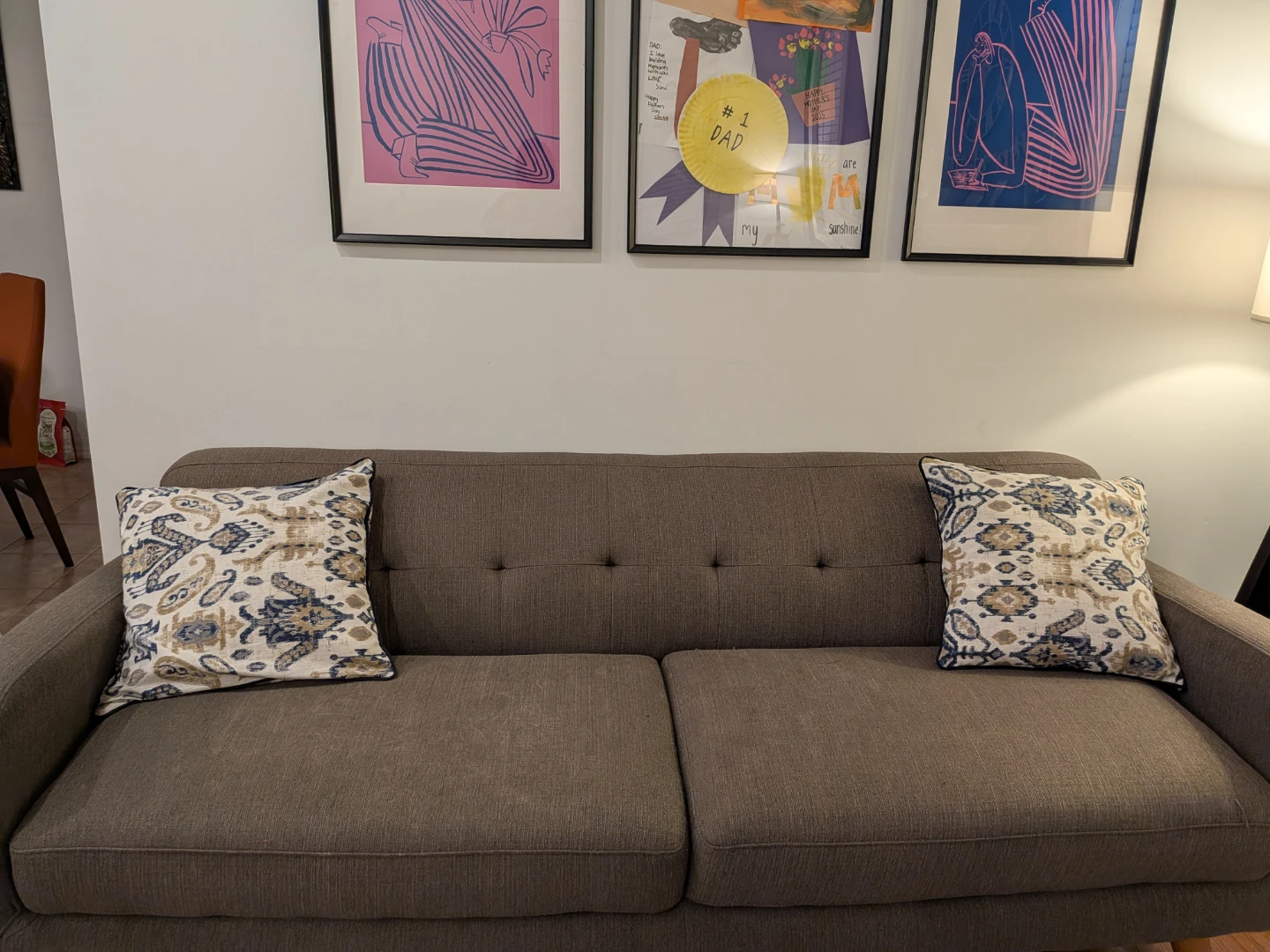 Brown Sofa Couch - photo 5