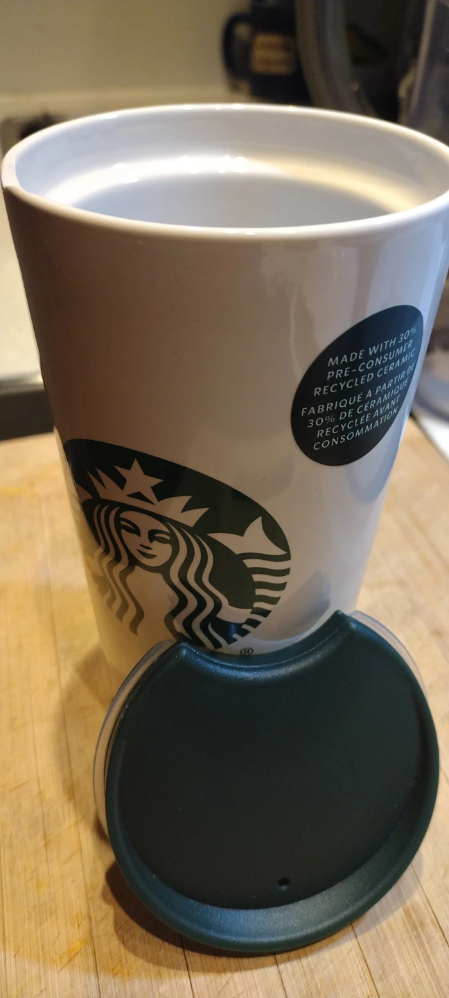 Starbucks Reusable Ceramic Travel Mug with Lid - photo 3