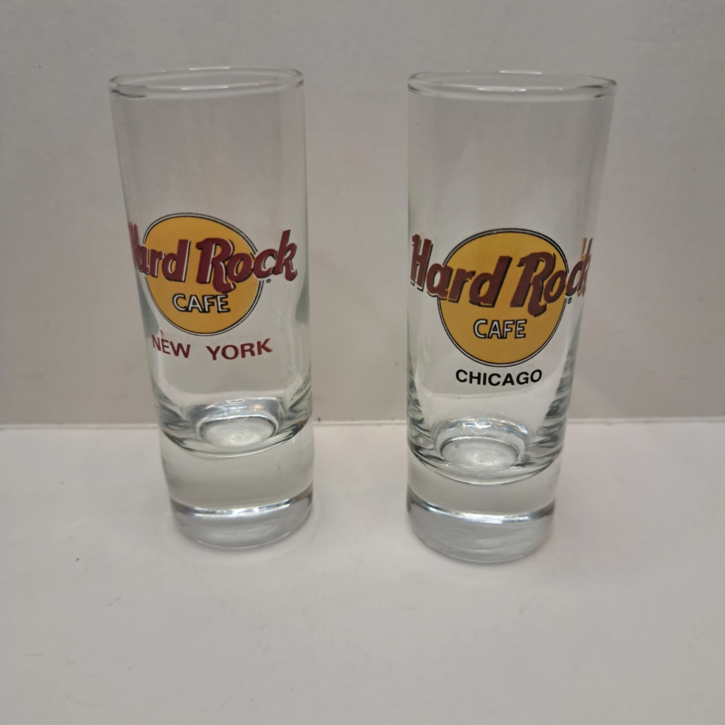 Hard Rock Cafe Shot Glasses - New York & Chicago