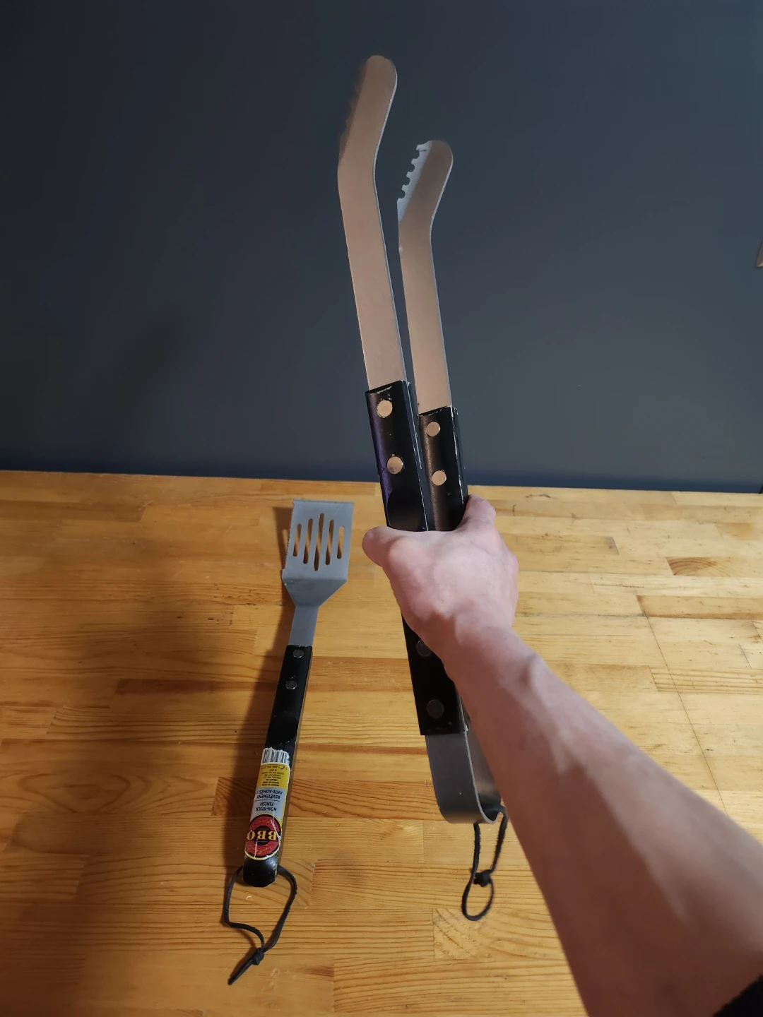 BBQ Grilling Spatula and Tongs Set ❤️ - photo 2