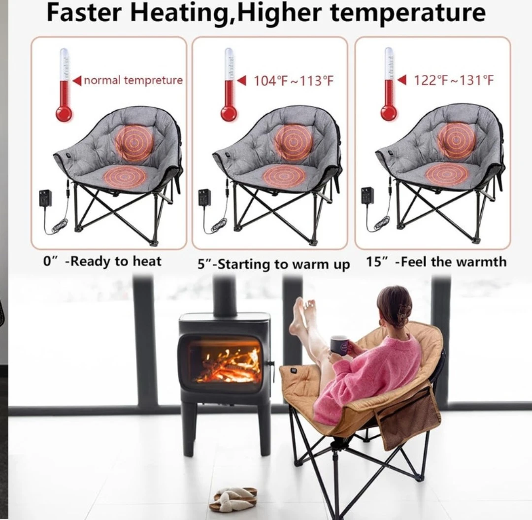Premium Heated Camping Chair Voltage Converter, Fast Heating NEW - photo 3