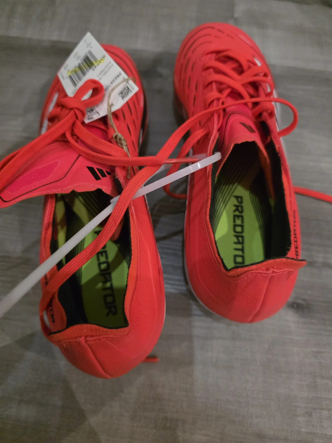 Adidas Predator Football/Soccer Cleats - Red - Size 7 US - photo 3
