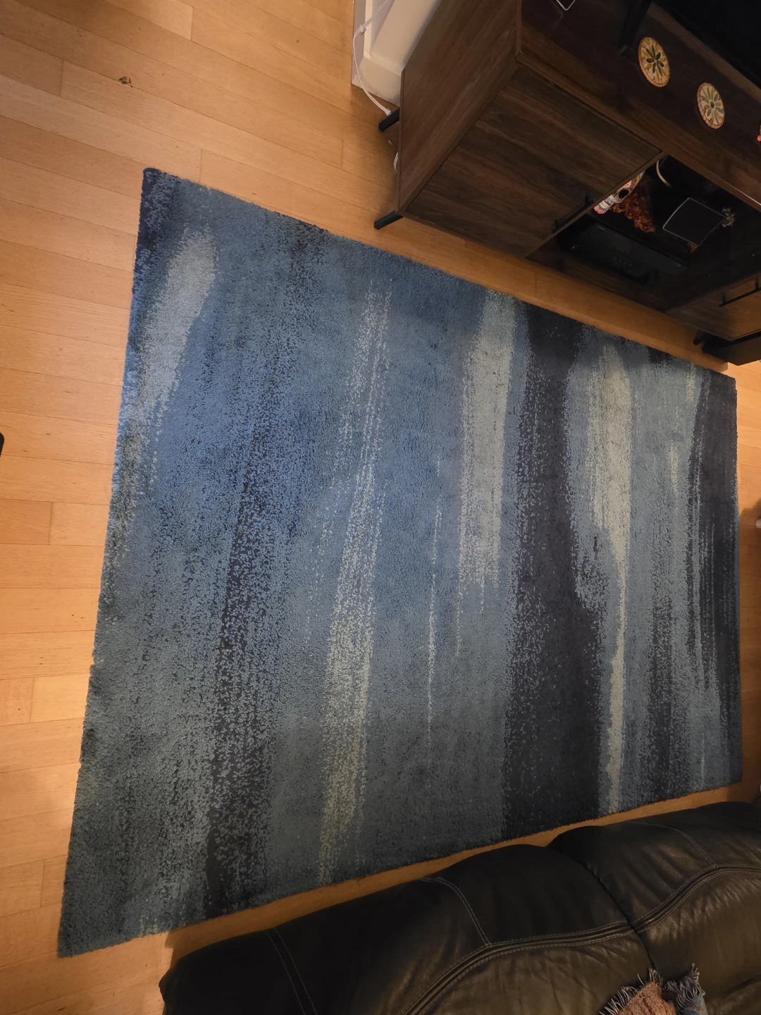IKEA high pile blue rug  170x240 cm