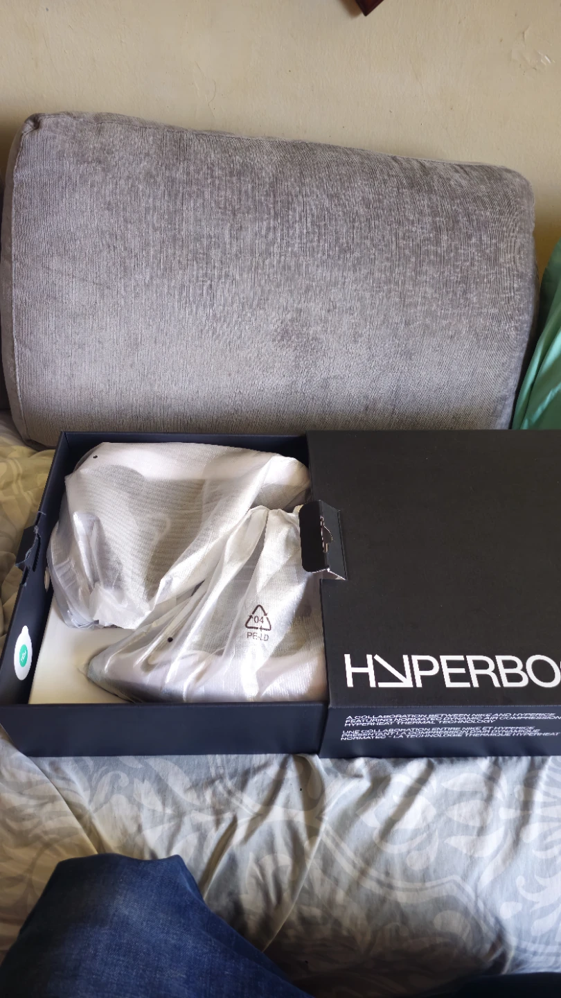 Nike x Hyperice Hyperboot Black/White/Grey Size 10.5-12