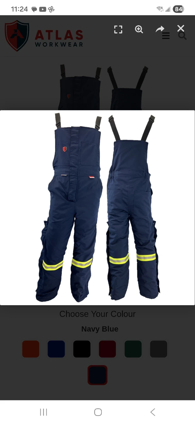 Atlas Workwear Navy Blue Overalls & Parka - photo 2