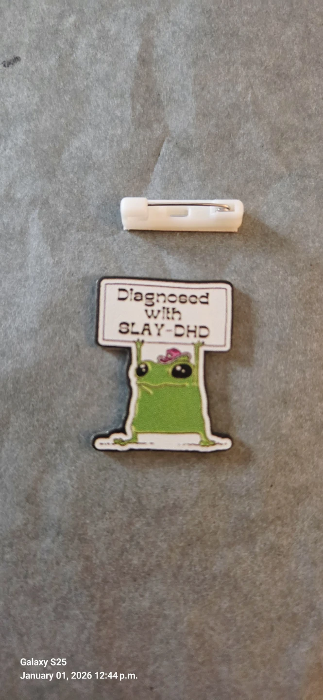 Frog Pin Lot - Diagnosed with Slay-DHD, I Frogot, Froget