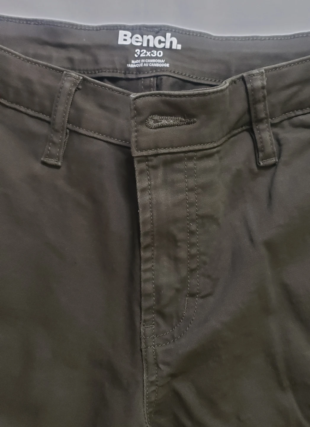 BrandNew Bench Cargo pants man's OliveGreen size32x30 - photo 2