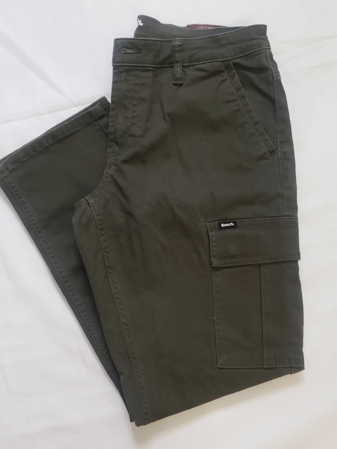 BrandNew Bench Cargo pants man's OliveGreen size32x30 - photo 3