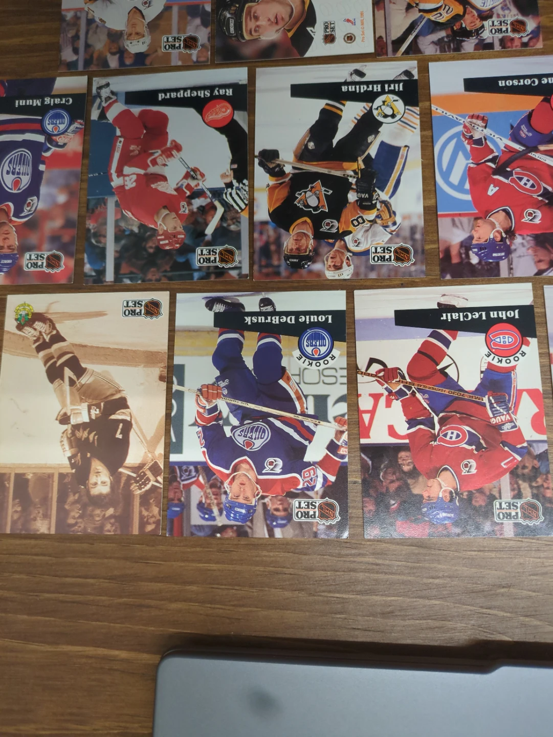 NHL PRO SET 1991 hockey cards - 4 rookie cards - photo 2