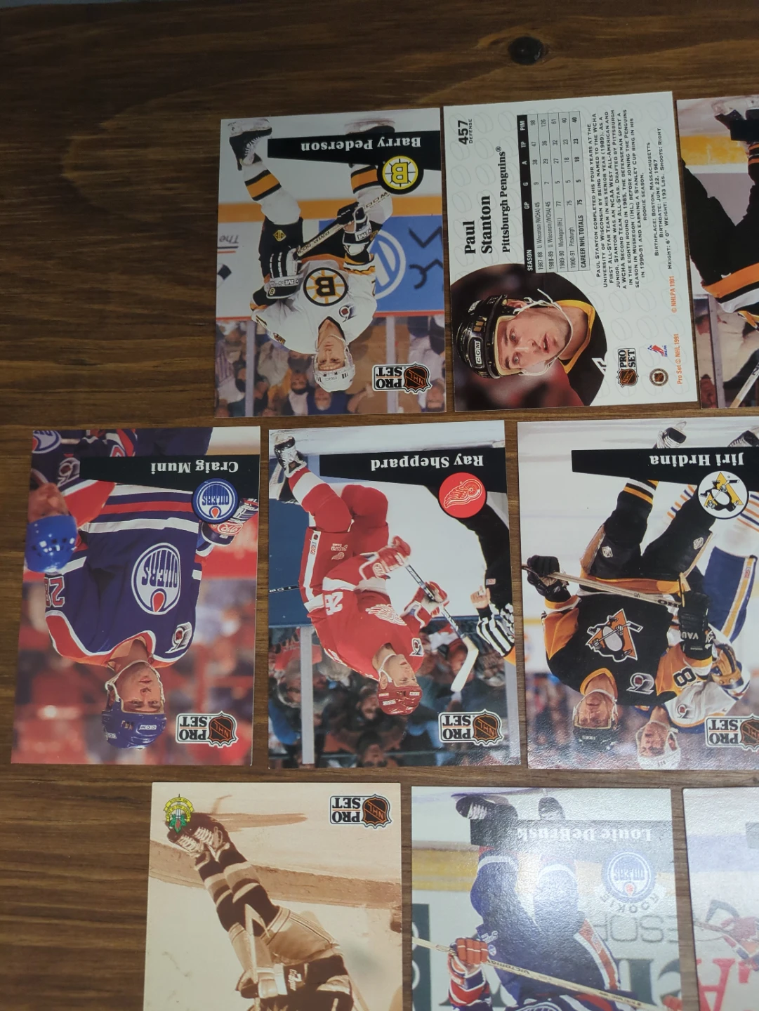 NHL PRO SET 1991 hockey cards - 4 rookie cards - photo 4