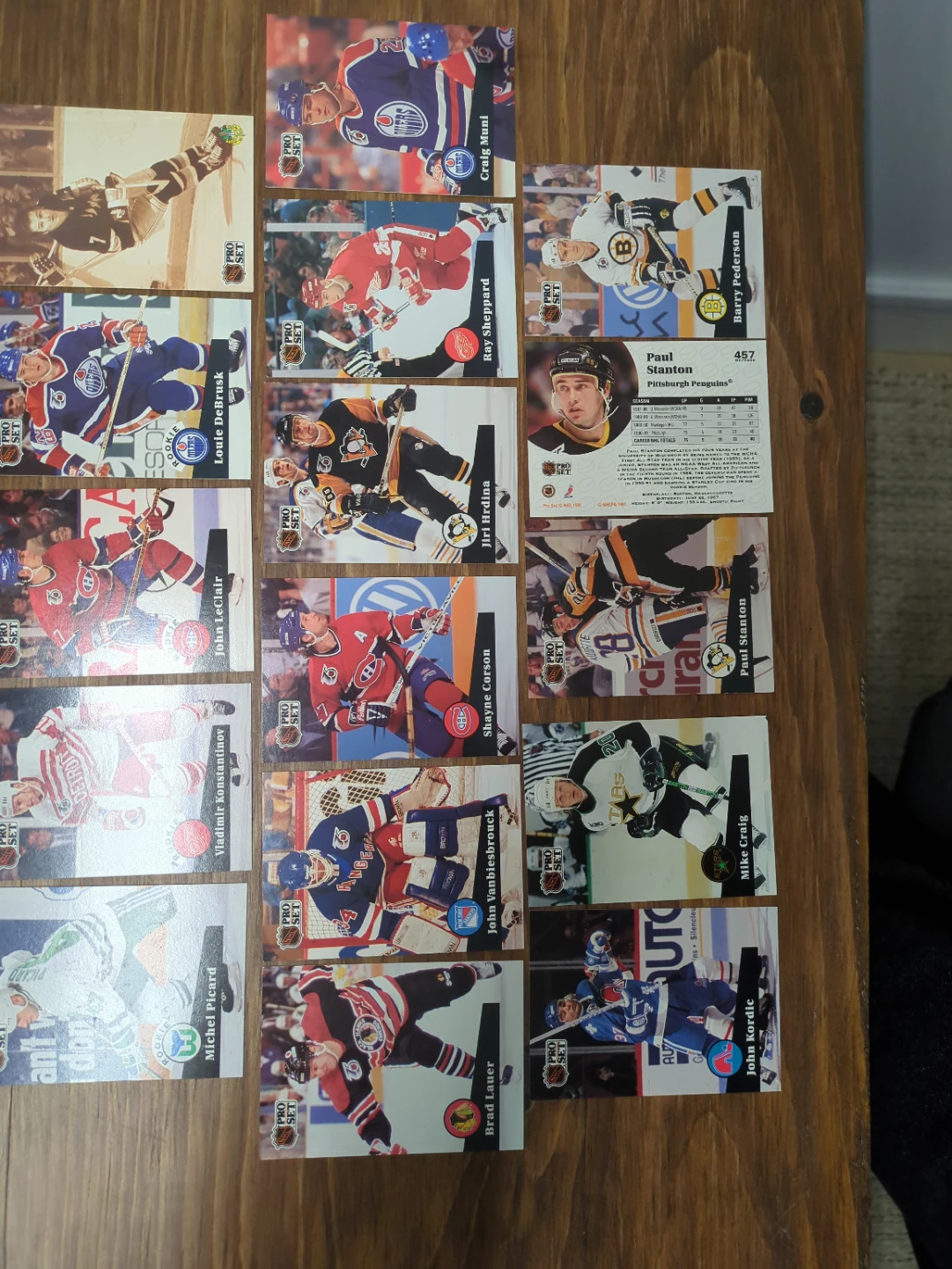 NHL PRO SET 1991 hockey cards - 4 rookie cards - photo 5