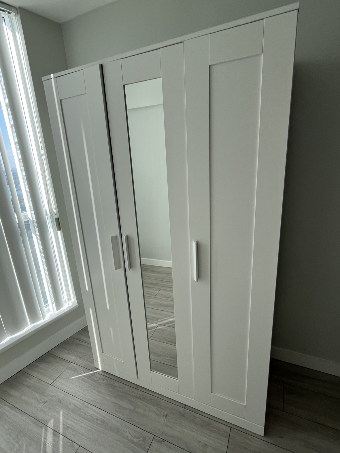 IKEA Brimnes Wardrobe with 3 Doors - White