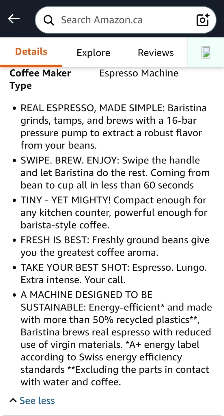 Philips Baristina Espresso Machine - photo 5